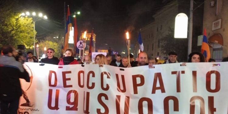 В Арменії протестували проти приїзду путіна, лукашенко і ОДКБ (ВІДЕО)