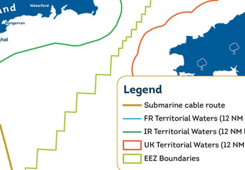 Ірландія і Франція побудують підводну лінію електропередач (КАРТА)