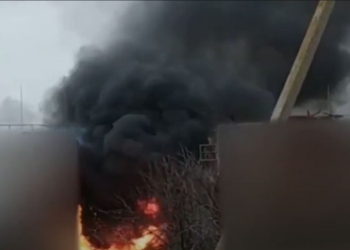 Під Бєлгородом зайнялась нафтобаза (ВІДЕО)