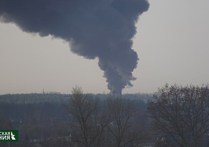 Причиною пожежі резервуарів з дизпаливом на Брянщині може бути безпілотник (ВІДЕО)