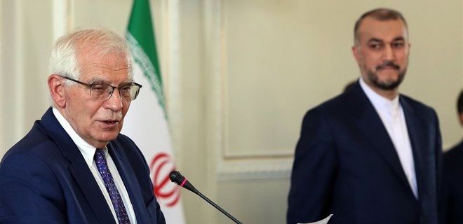 «Необхідноі негайно припинити військову підтримку росії та внутрішні репресії в Ірані» – Боррель після зустрічі з главою МЗС Ірану