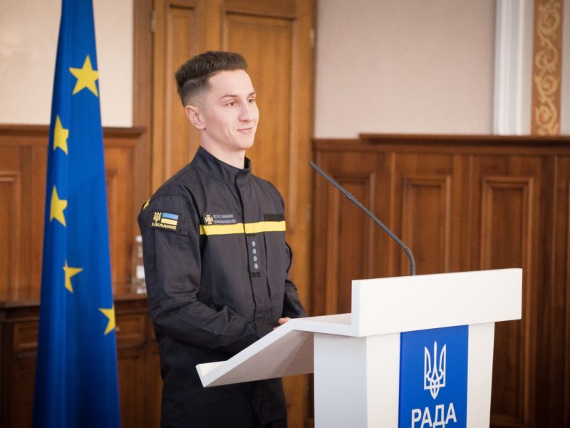 Рятувальник з Миколаївщини нагороджений Премією Верховної Ради України (ФОТО)