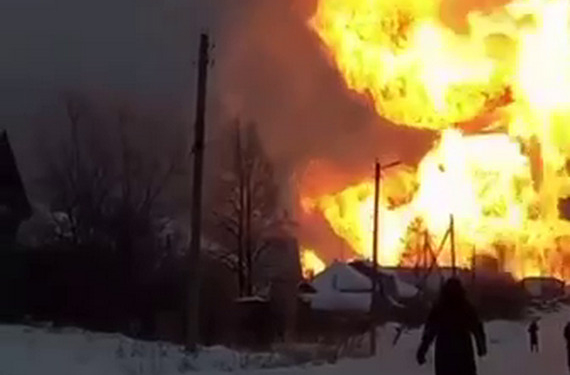 В Чувашії вибух і пожежа на газопроводі (ВІДЕО)
