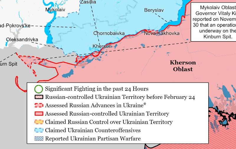 Вважалось, що українські сили будуть краще оснащені для проведення операцій на Кінбурнській косі, – ISW