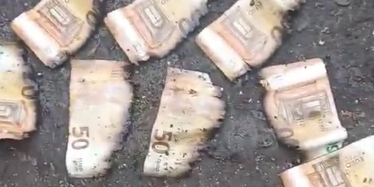 Каналізація містечка на Тернопільщині виявилась забитою євро і фунтами стерлінгів. Що витягли комунальники (ВІДЕО)