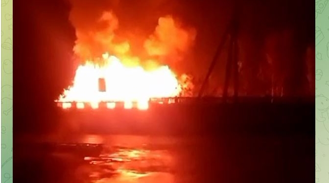 В Криму горіли казарми. Кажуть, разом з мобілізованими (ВІДЕО)