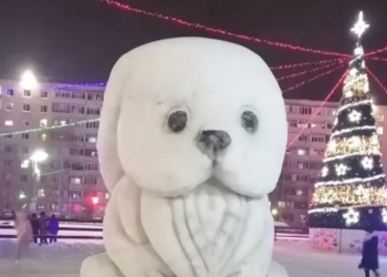 Ненадійний тил і снігурка-Шойгу. В рф триває парад дивних новорічних фігур (ФОТО)