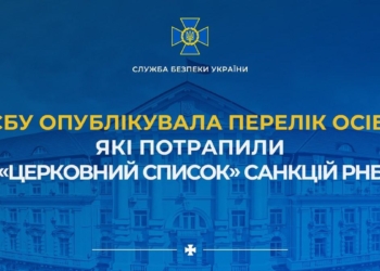 СБУ опублікувала повний «церковний список» санкцій РНБО