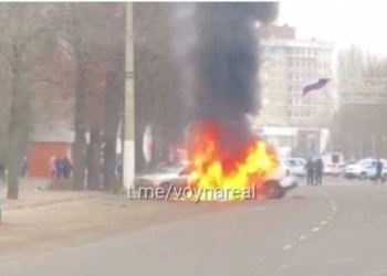 В Мелітополі підірвали авто з фсбшниками (ФОТО)
