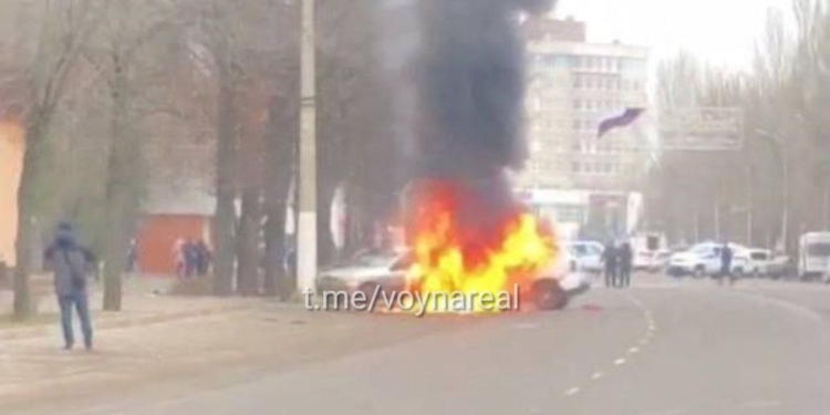 В Мелітополі підірвали авто з фсбшниками (ФОТО)