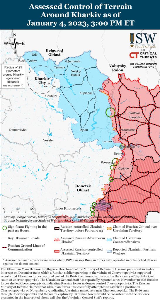 Українські військові успішно відбивають масовані атаки окупантів у районі Бахмута та Соледара - ISW 3