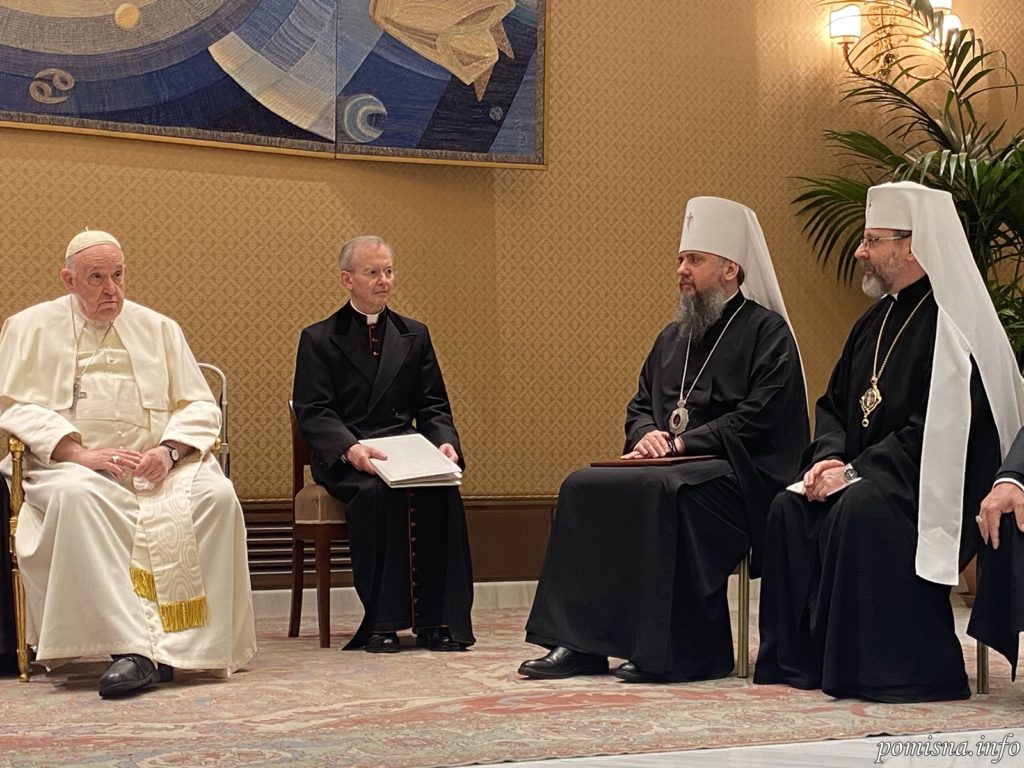 Делегація Всеукраїнської Ради церков і релігійних організацій України зустрілася з Папою Римським Франциском (ФОТО) 1
