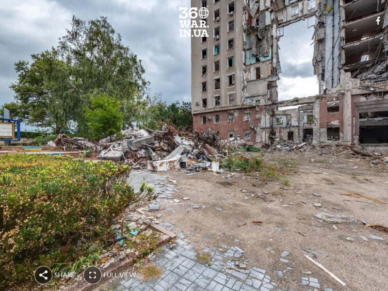 Війна у 360° в Миколаєві: опубліковані 180 панорамних фото