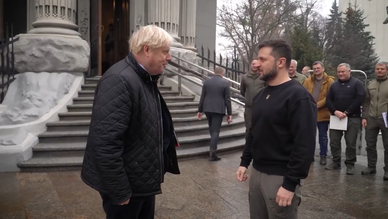 Володимир Зеленський зустрівся з Борисом Джонсоном (ВІДЕО)