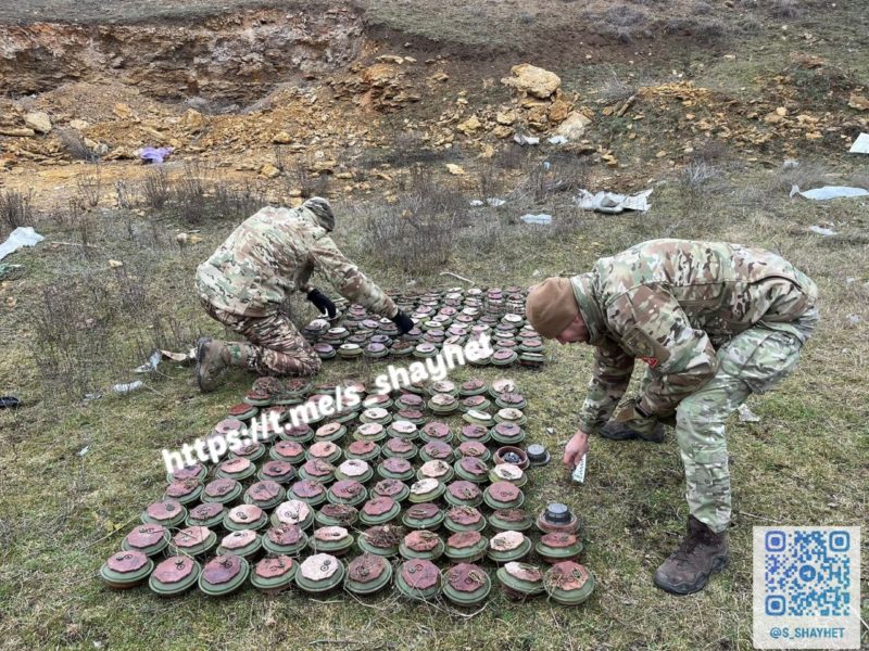 На Миколаївщині в Криничках знайшли майже 200 російських протитанкових мін (ФОТО)