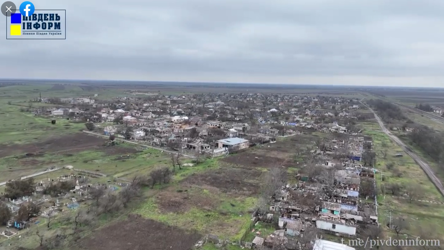 Як зараз виглядає село Мирне Миколаївської області, яке майже повністю знищили окупанти (ВІДЕО)