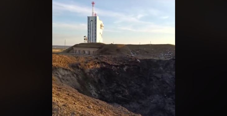 Як виглядає місце вчорашнього вибуху в Очакові (ВІДЕО)