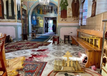 У Вінниці невідомий в храмі поранив священика. Нападник затриманий (ФОТО)