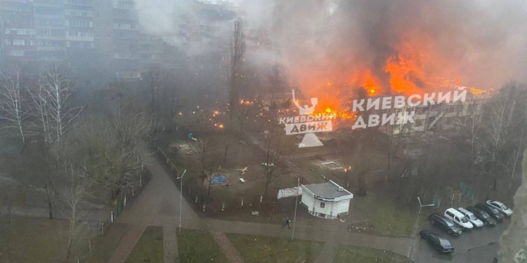 В Броварах після падіння гвинтокрила є загиблі (ФОТО)