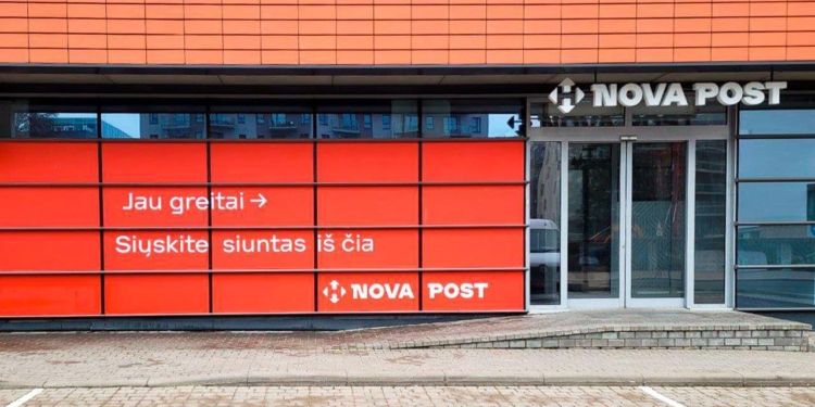«Нова Пошта» відкриває перше відділення у Литві