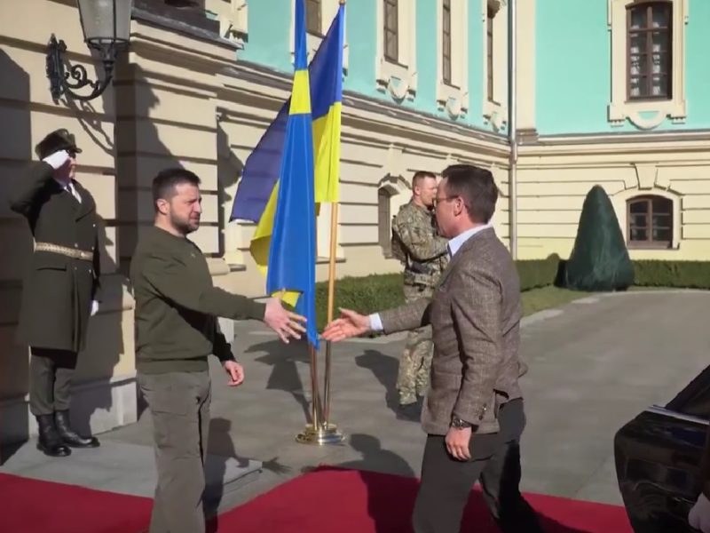 До Києва приїхав прем’єр-міністр Швеції (ВІДЕО)
