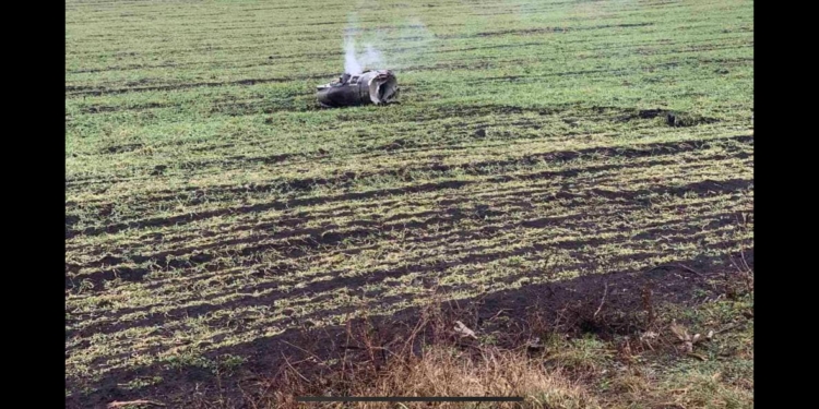 На Миколаївщині збили російську ракету (ФОТО)