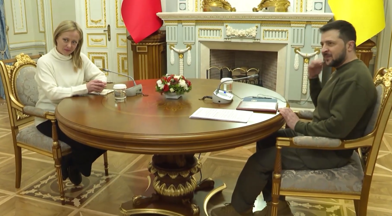 В Київ приїхала прем’єр-міністр Італії Джорджа Мелоні (ВІДЕО)