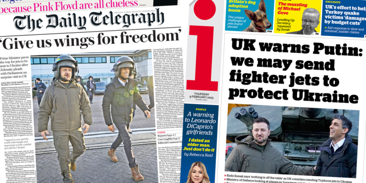 “Дякую за чай, дайте літаки”. Про що пише британська преса після візиту Зеленського (ФОТО)