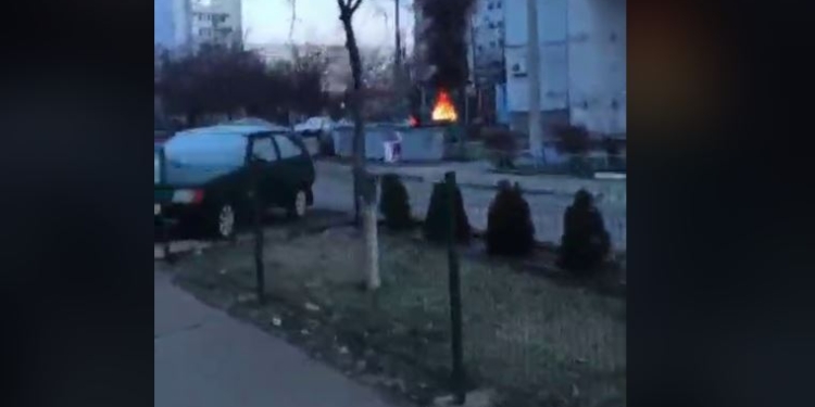 Зранку в окупованому Енергодарі пролунав потужний вибух – нібито підірвали авто з колаборантом (ВІДЕО)