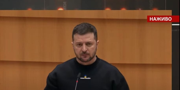Виступ Зеленського в Європарламенті. Трансляція (ВІДЕО)
