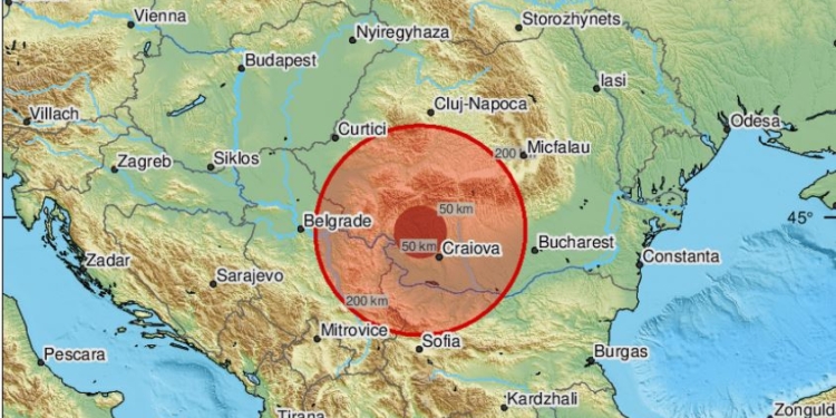 В Румунії стався землетрус. Його відчули в Сербії, Болгарії, Хорватії, Боснії та Герцеговині