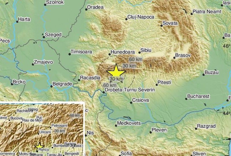 Майже там, де і вчора. Знову землетрус в Румунії