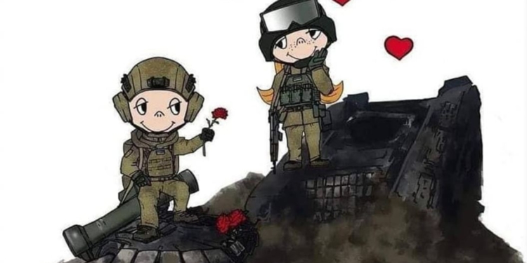 Бути її бронежилетом. Романтика на війні та креативні валентинки (ФОТО)