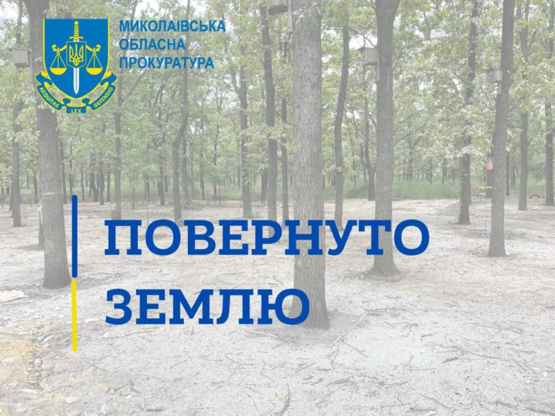 На Миколаївщині в державну власність повернули ще 4 га землі лісового фонду, які були передані під сільське господарство