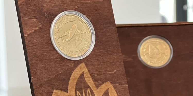 «Крила свободи»: в Бучі представили монету, присвячену подвигу 4-ї бригади Нацгвардії «Рубіж» (ФОТО)