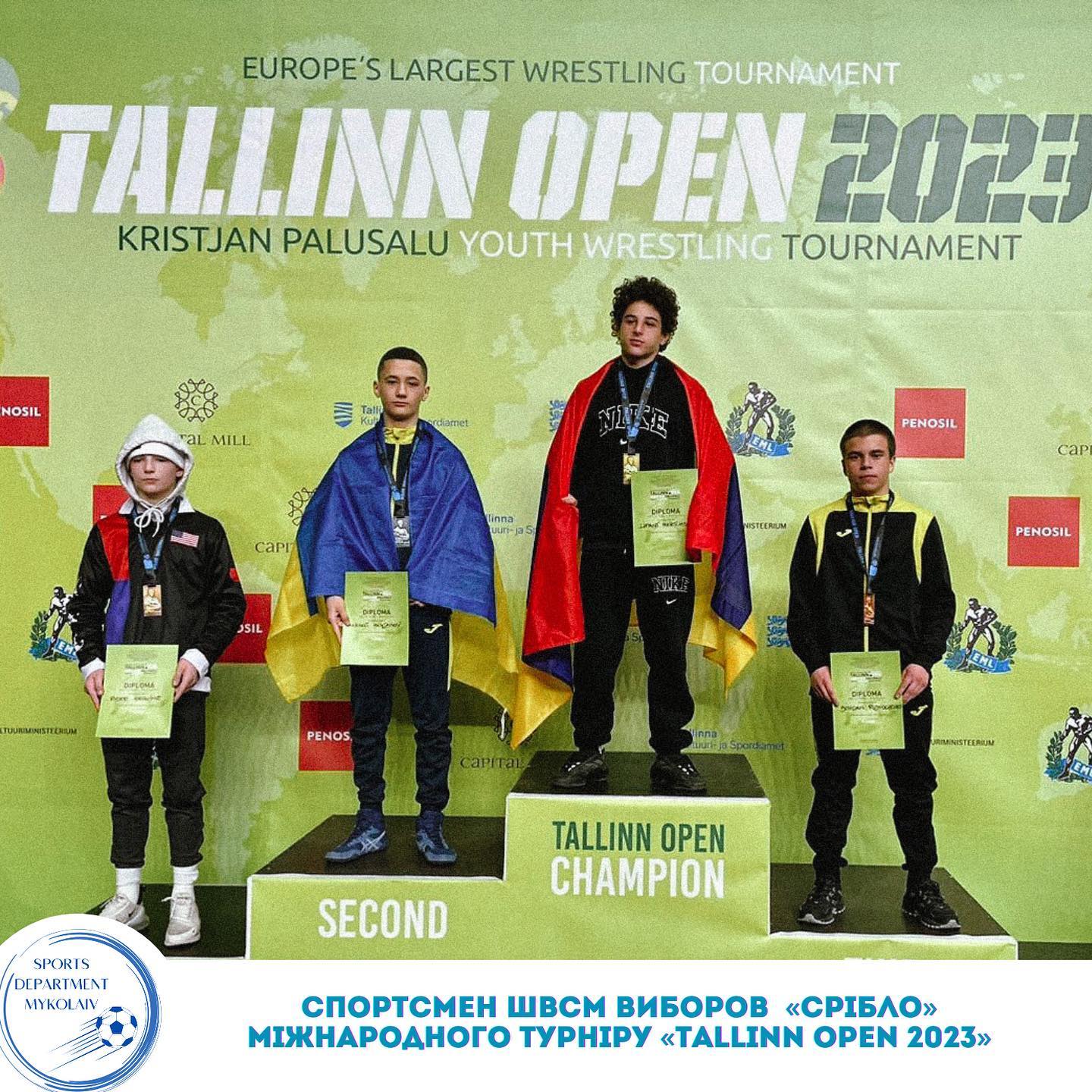Миколаївський борець виборов «срібло» Міжнародного турніру «Tallinn Open 2023» 3