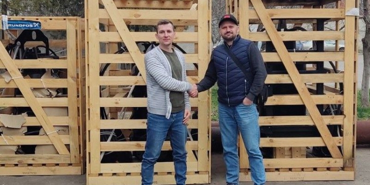 «Миколаївводоканал» отримав від Данії 7 енергоекономних каналізаційних насосів (ФОТО)