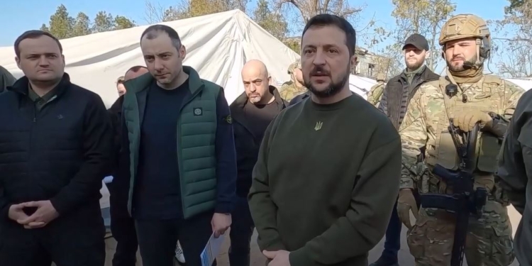 Зеленський сьогодні на Херсонщині (ВІДЕО)