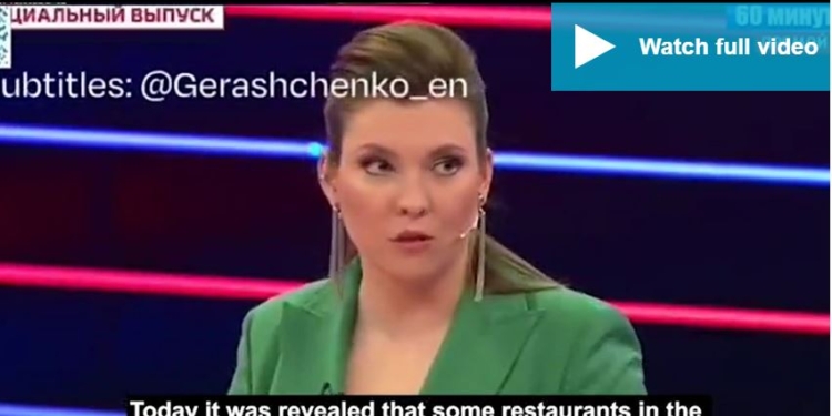 В Британії Скабєєву запідозріли в любові до чарівних грибів – після її заяв, що британці від голоду їдять білок (ВІДЕО)