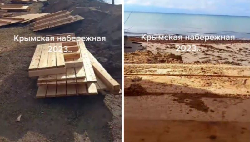 До першого шторму. Росіяни вирили вздовж пляжів у Криму сотні кілометрів окопів (ВІДЕО)