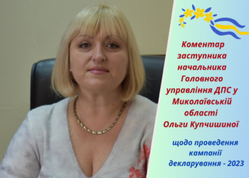 Заступник начальника ГУ ДПС у Миколаївській області Ольга Купчишина – про кампанію декларування доходів
