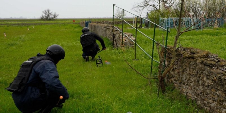 На Миколаївщині на маленькому цвинтарі знайшли 18 гранат на розтяжках. Для чого росіяни мінують кладовища?