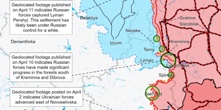 Російські війська просунулись в лісі на півдні від Кремінної, застосовують термобаричну артилерію, – ISW