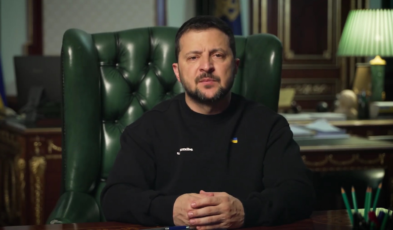 «Маємо повернути свободу, безпеку і Європу на всю українську землю – на всю європейську землю» – звернення Зеленського (ВІДЕО)