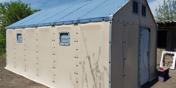 В Баштанському районі Миколаївщини встановлюють модульні будинки (ФОТО)