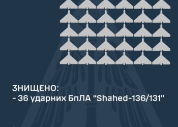 36 з 36: всі «Шахеди», якими вночі ворог атакував Україну, знищено