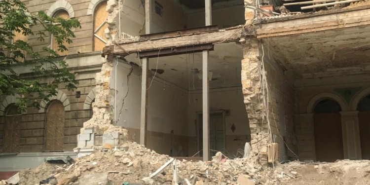 Руйнація Миколаївського ліцею ім.М.Аркаса внаслідок російської атаки спричинила довкіллю збитки на понад 12 млн грн. (ФОТО)