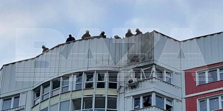 В Москві безпілотник врізався в багатоповерхівку, у Підмосков’ї вибухи (ВІДЕО)