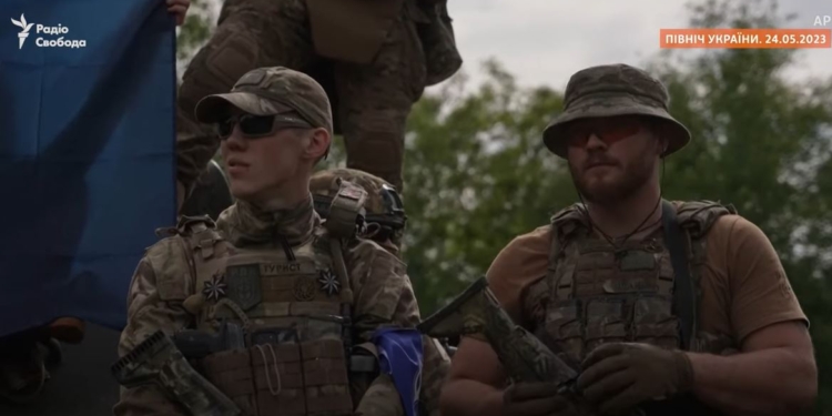 Російським добровольцям для заходу на Білгородщину військову техніку США не давали – вони її відбили у армії РФ (ВІДЕО)