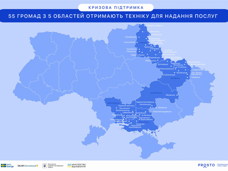 9 громад Миколаївської області отримають техніку для відновлення надання адміністративних послуг (ІНФОГРАФІКА)
